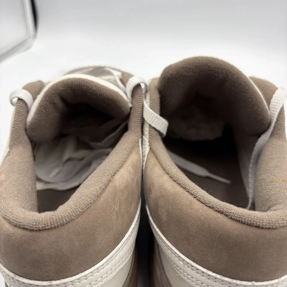 Vintage VanGrack Tan White Leather Sneakers Shoes 80's Very Rare Men's Size 12